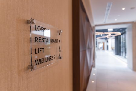 indoor office signage for wayfinding